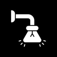 Lamp Glyph Inverted Icon Design vector