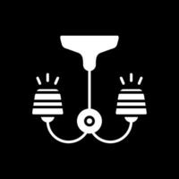 Lamp Glyph Inverted Icon Design vector