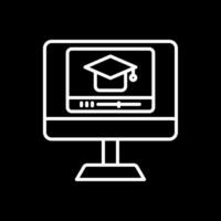 Educational Line Inverted Icon Design vector