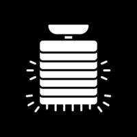 Lamp Glyph Inverted Icon Design vector