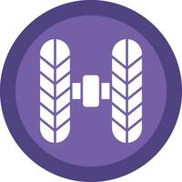 Wheel Alignment Glyph Due Circle Icon Design vector