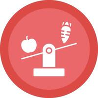 Balanced Diet Glyph Due Circle Icon Design vector