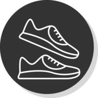 Jogger Glyph Due Circle Icon Design vector