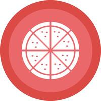 Pizza Glyph Due Circle Icon Design vector