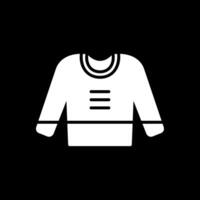 Jumper Glyph Inverted Icon Design vector