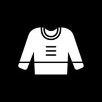 Jumper Glyph Inverted Icon Design vector