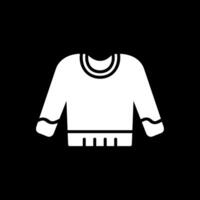 Jumper Glyph Inverted Icon Design vector