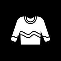 Jumper Glyph Inverted Icon Design vector