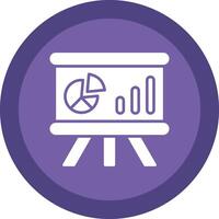 Whiteboard Glyph Due Circle Icon Design vector