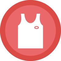 Tank Top Glyph Due Circle Icon Design vector