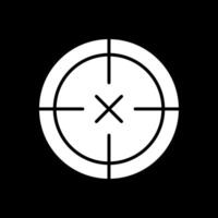 Scope Glyph Inverted Icon Design vector