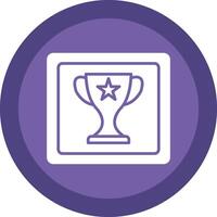 Frame Glyph Due Circle Icon Design vector