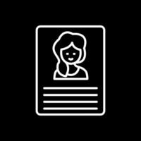 Home Security Line Inverted Icon Design vector