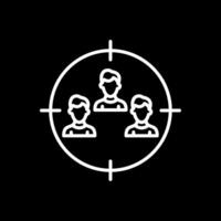 Foreman Gear Line Inverted Icon Design vector