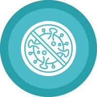 Prohibited Sign Glyph Due Circle Icon Design vector