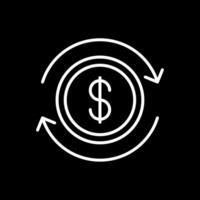 Business Continuity Line Inverted Icon Design vector