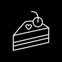 Pastry Line Inverted Icon Design vector