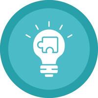 Solution Glyph Due Circle Icon Design vector
