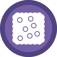 Cracker Glyph Due Circle Icon Design vector