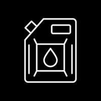 Biodiesel Engine Line Inverted Icon Design vector