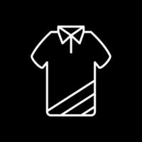 T Shirt Line Inverted Icon Design vector