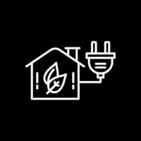 Energy Efficiency Line Inverted Icon Design vector