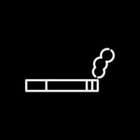 Smoking Line Inverted Icon Design vector