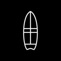 Surfer Line Inverted Icon Design vector