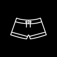 Swimming pants Line Inverted Icon Design vector