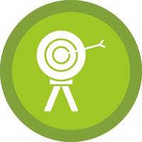 Target Glyph Due Circle Icon Design vector