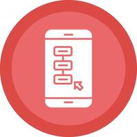 Tasks Glyph Due Circle Icon Design vector