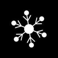 Snowflakes Glyph Inverted Icon Design vector