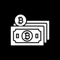 Bitcoin Cash Glyph Inverted Icon Design vector