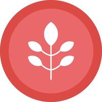 Plant Glyph Due Circle Icon Design vector