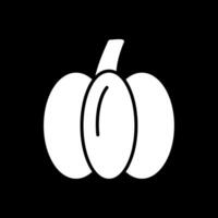 Pumpkin Glyph Inverted Icon Design vector
