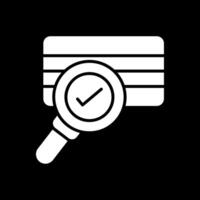 Soil Sampling Glyph Inverted Icon Design vector