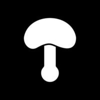 Mushroom Glyph Inverted Icon Design vector