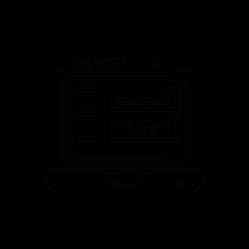 código glifo invertido icono diseño vector