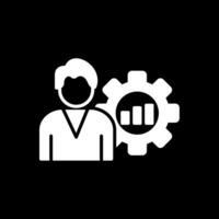 Business Development Glyph Inverted Icon Design vector