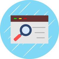 Quality Assurance Flat Circle Icon Design vector