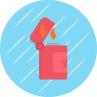 Lighter Flat Circle Icon Design vector