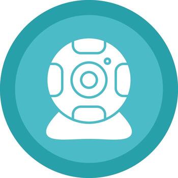 web leva glifo debido circulo icono diseño vector