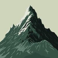 Beautiful natural mountain views vector