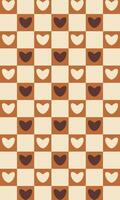 Cute heart pattern wrapping design vector