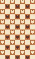 Cute heart pattern wrapping design vector