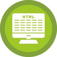Web Development Line Shadow Circle Icon Design vector