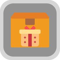 Package Flat round corner Icon Design vector