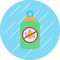 Insect Repellent Flat Circle Icon Design vector