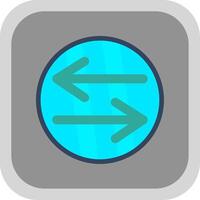 Swap Flat round corner Icon Design vector