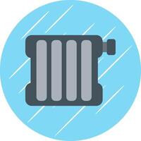 Radiator Flat Circle Icon Design vector